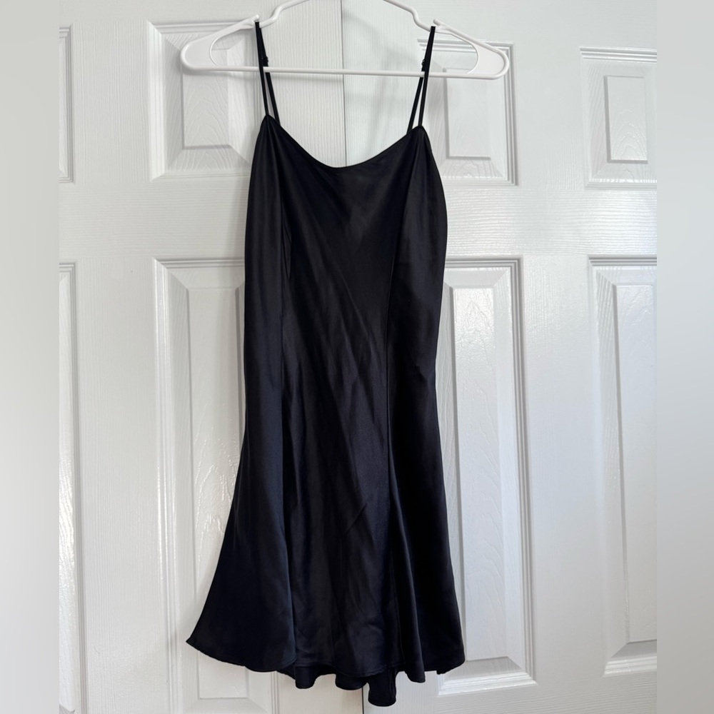 Victoria's Secret Black Silky Sexy Babydoll Lingerie Sz Small Honeymoon